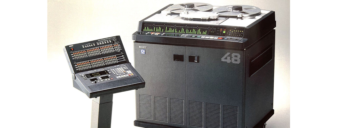 SONY PCM-3348 48-track digital multitrack recorder and RM-3348 remote controller (1989)